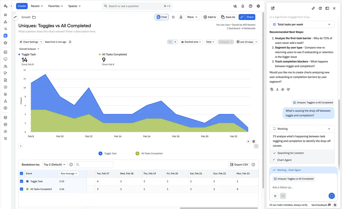 Global Agent AI assistant interface